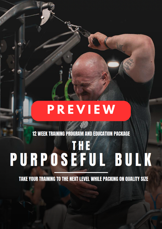 THE PURPOSEFUL BULK PREVIEW